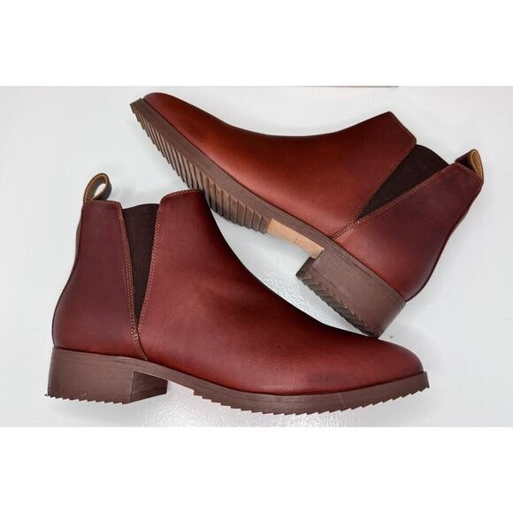 Nisolo Everyday Chelsea Boot Auburn Leather Women’s Size 9 NIB - Picture 3 of 12